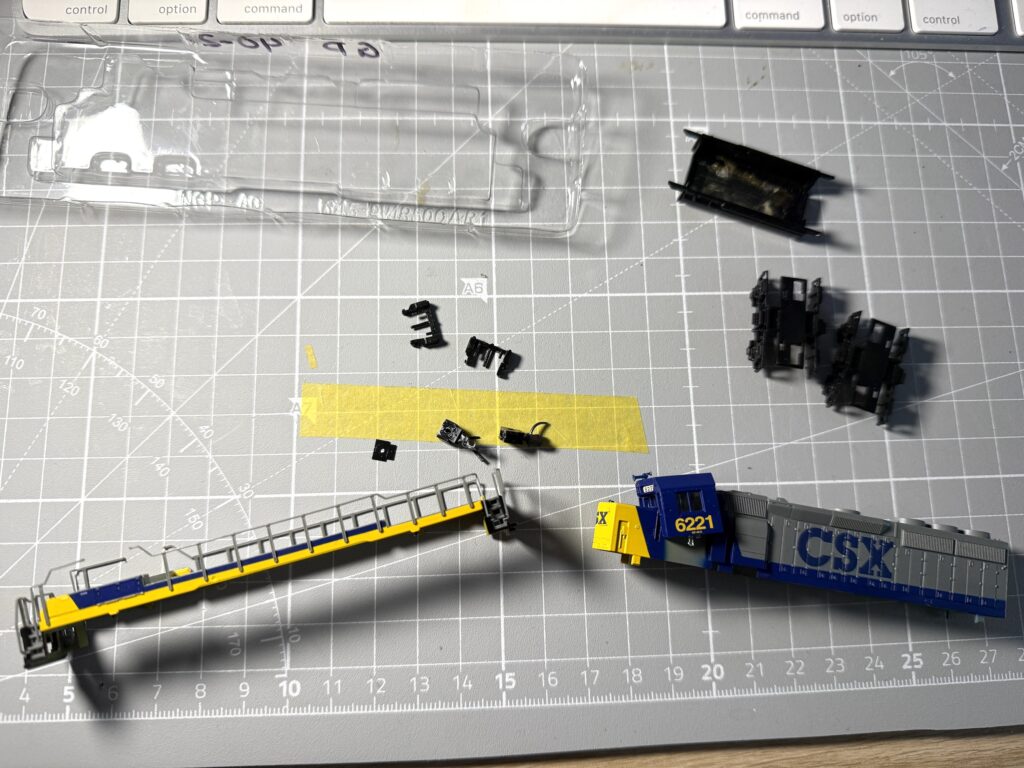 Disassembling the GP40-2 shell
