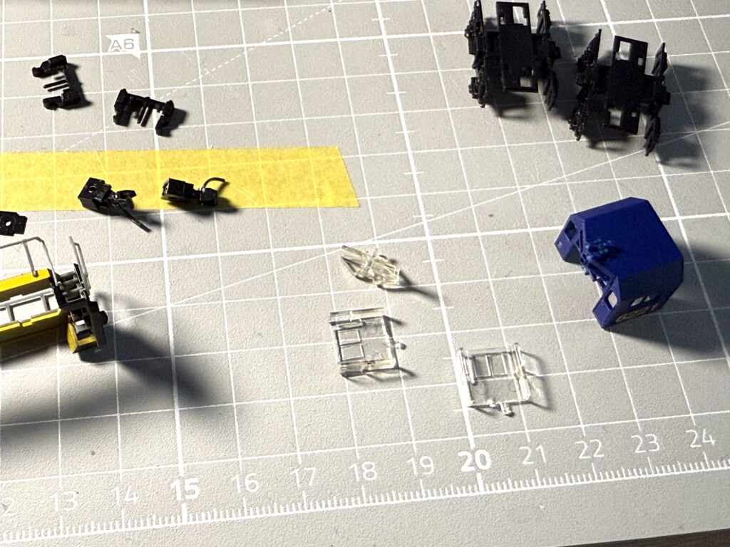 Removing all the clear plastic parts