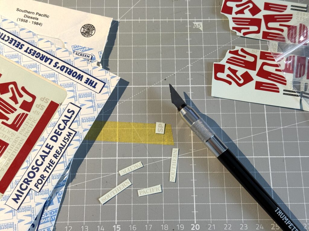 Microscale SP diesels decals
