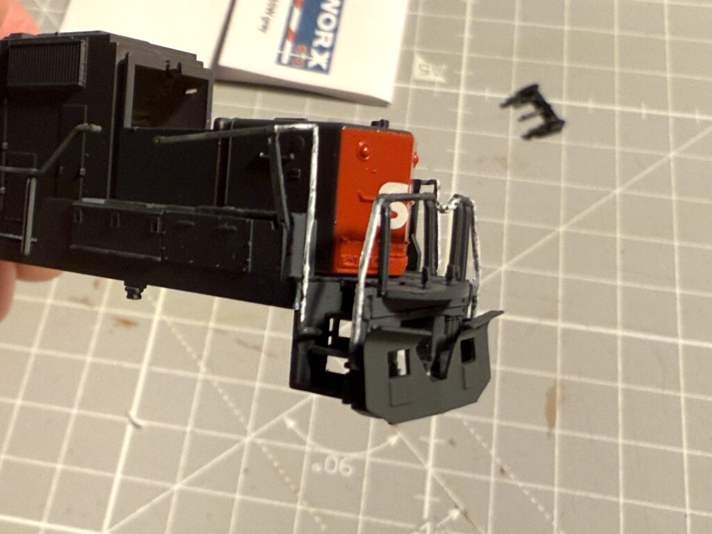 Snow plow installed