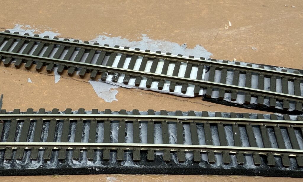 Laying tracks: styrene shims