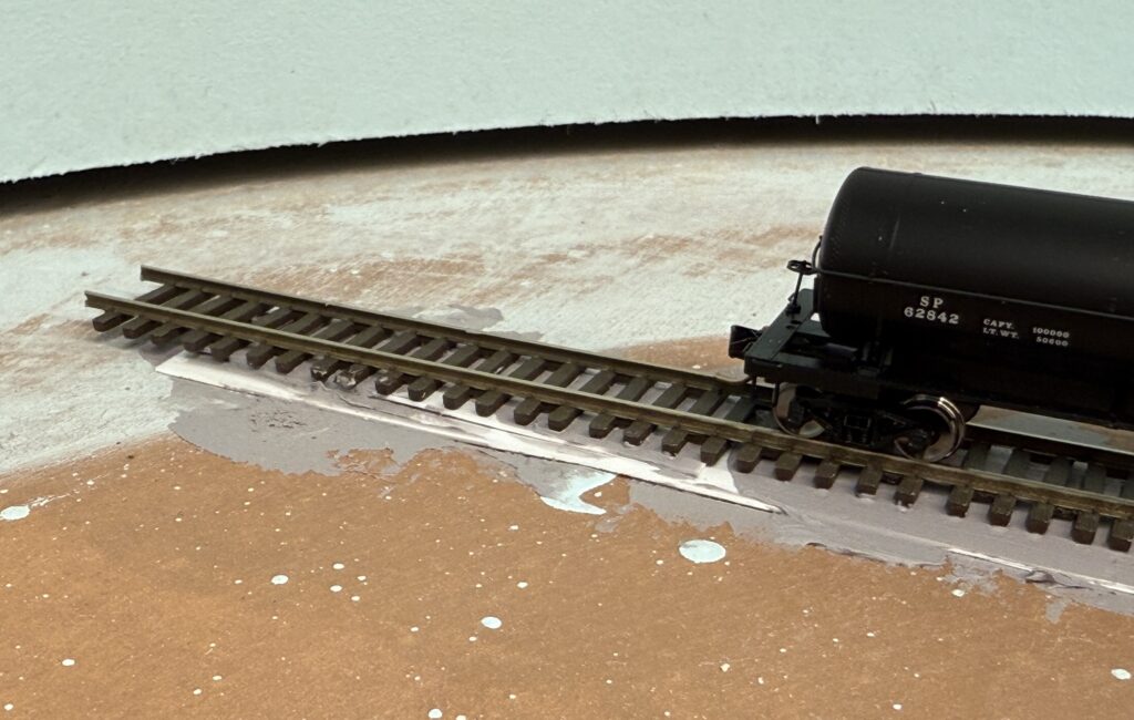 Laying tracks: styrene shims