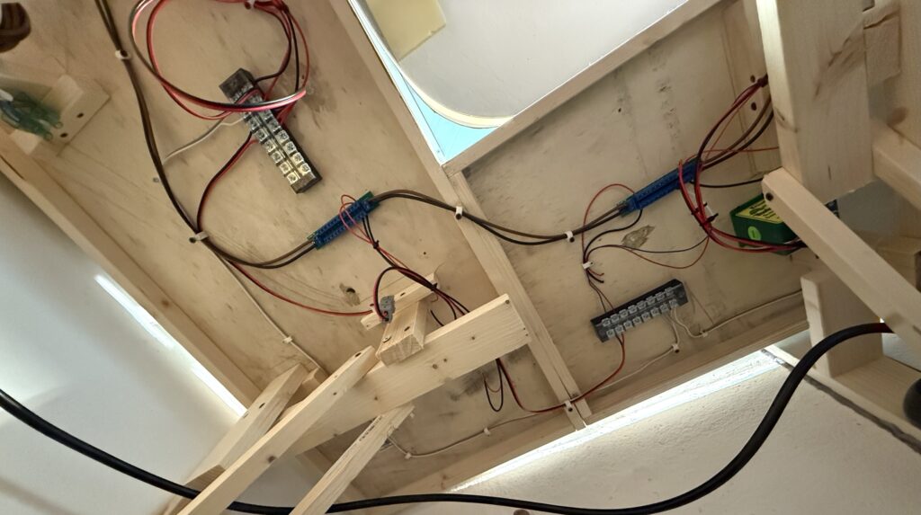 Wiring under the layout