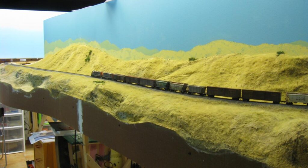 SP Coast Line in N Scale, scenicked portion