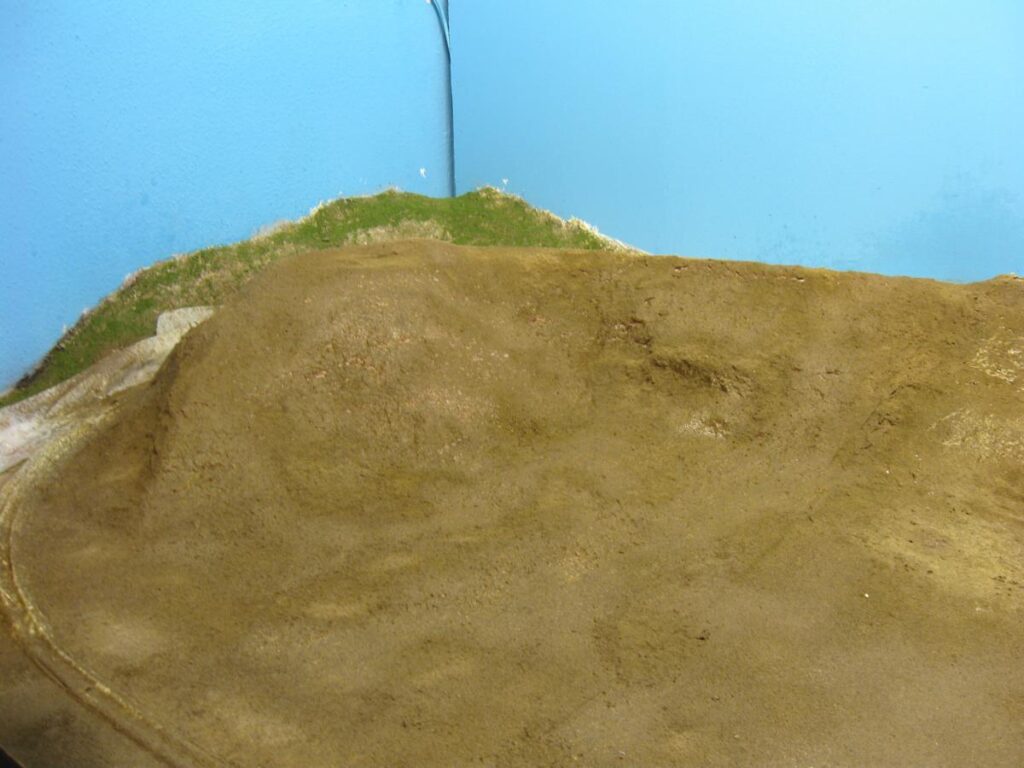 SP Coast Line in N Scale, plaster of Paris painted.