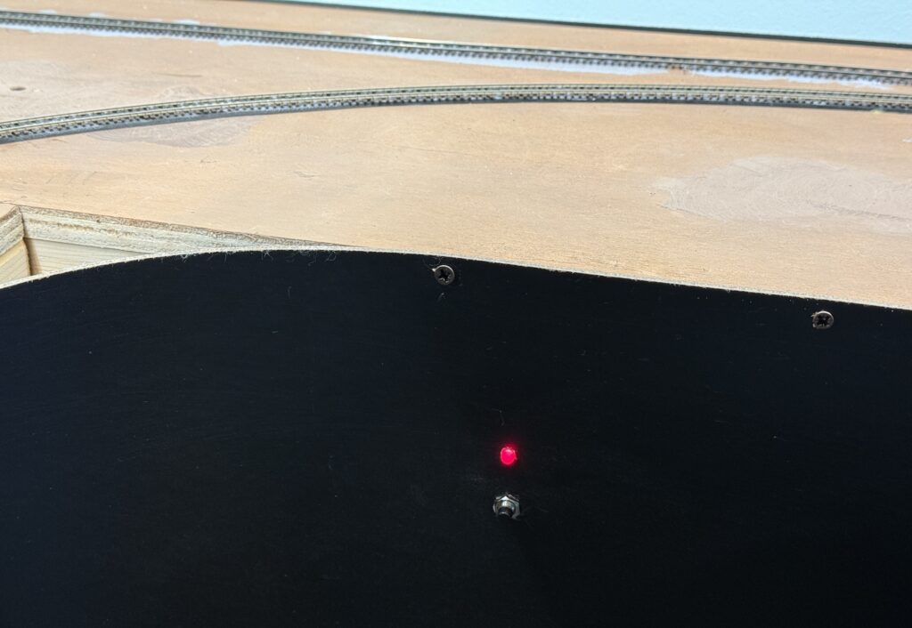 Adding a Fascia to the Layout: power breaker LED and reset push-button.