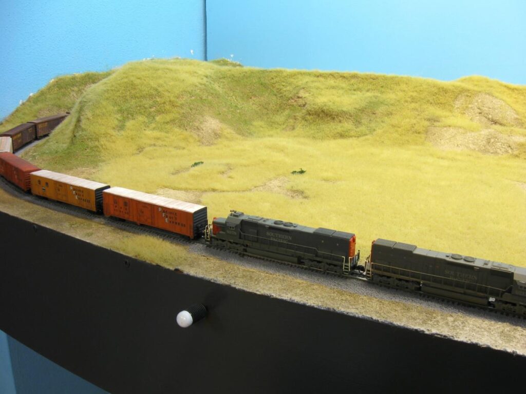 Static grass applied