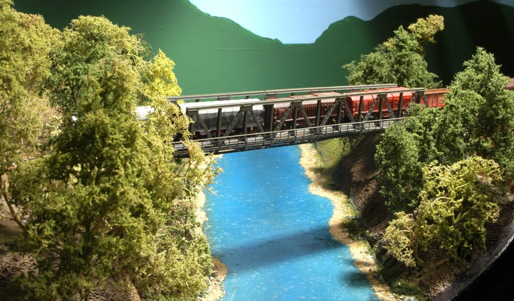 Bridge over a river.