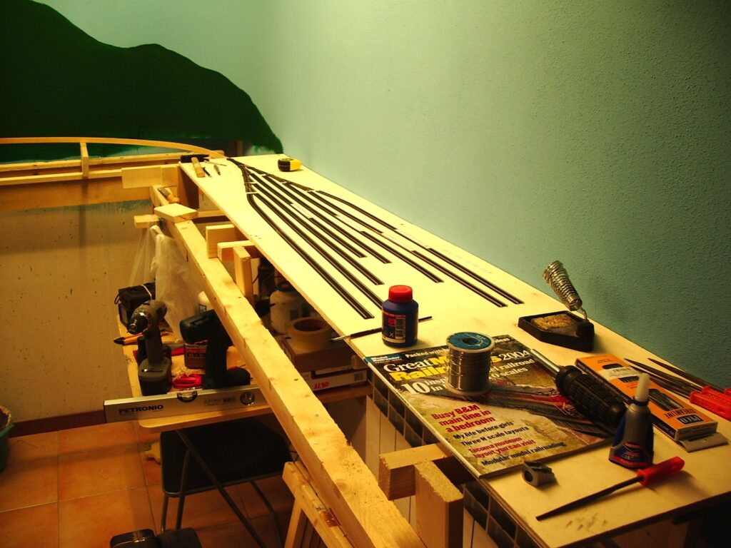 Kopfbergbahn Austrian Layout: staging yard.
