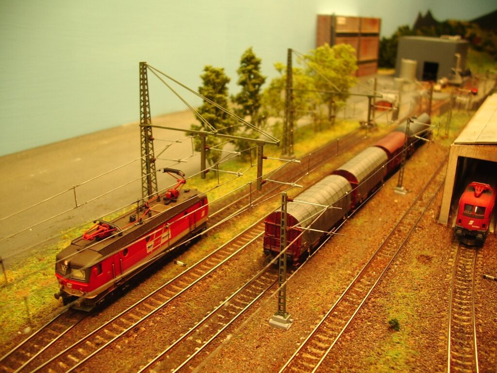 Kopfberg cargo area, with a rail-served industry on the background.