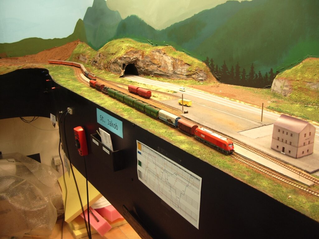 Kopfbergbahn Austrian layout: St. Jakob's station
