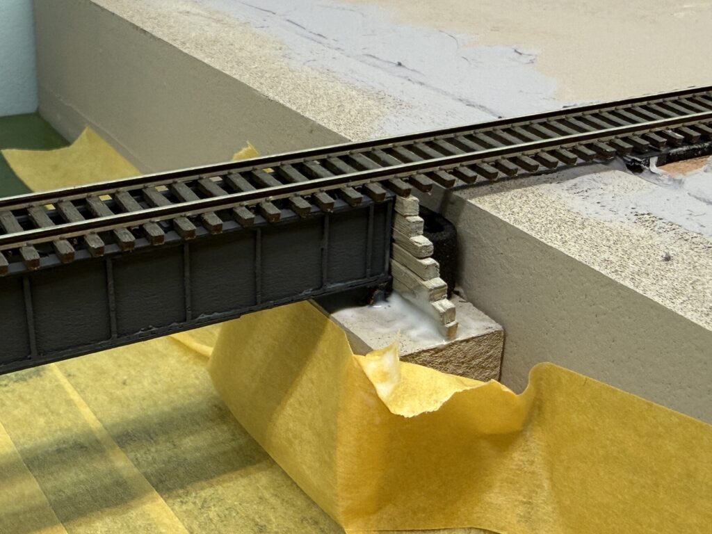 Retaining wooden walls glued