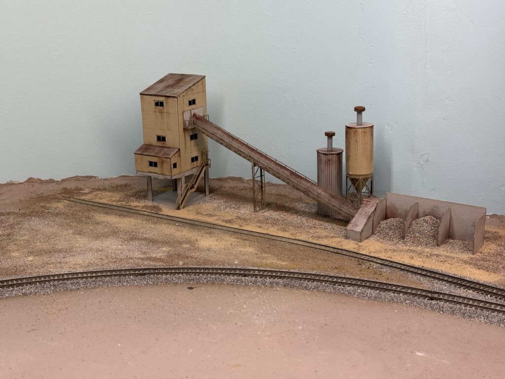 Advance laser-cut paper kit of a ready-mix cement plant