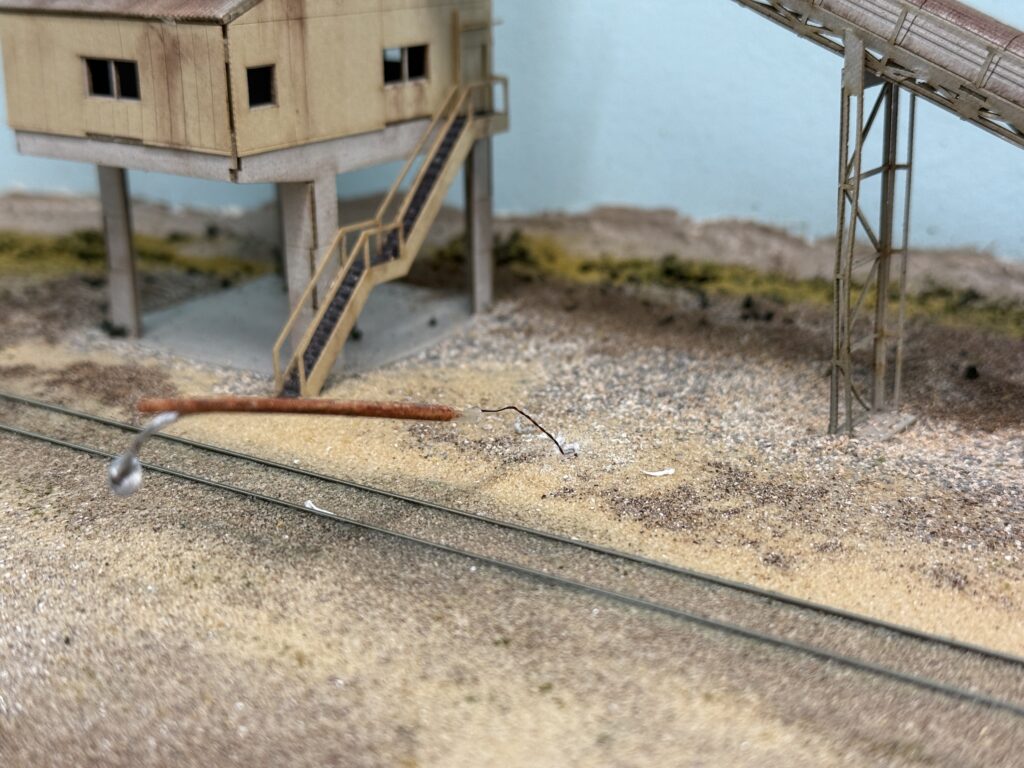 Installing wooden streetlights