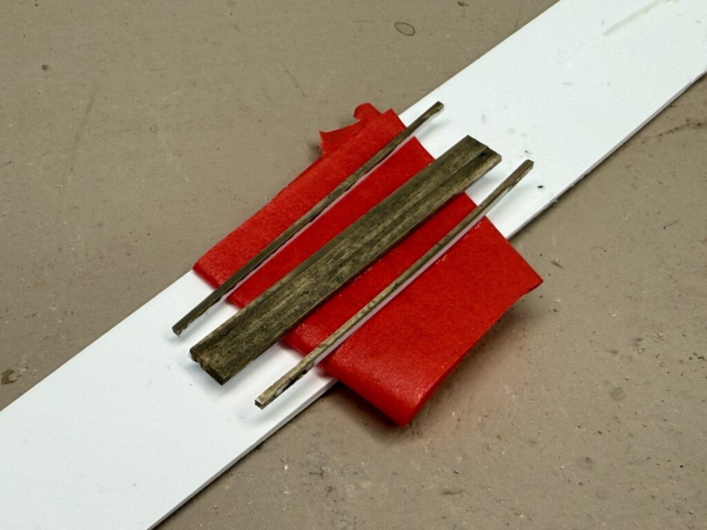 Wood grade crossing painted