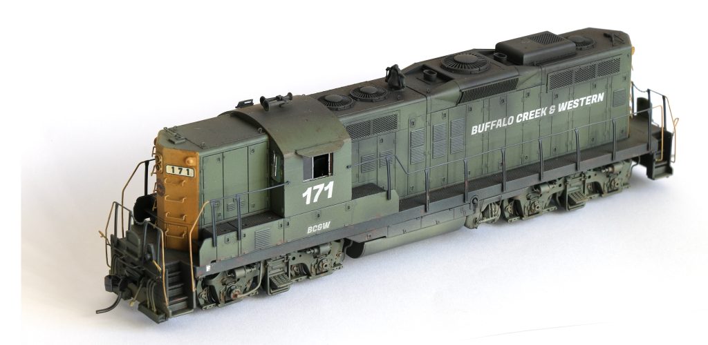 BC&W's GP9 #171, an Athearn Genesis HO scale model.